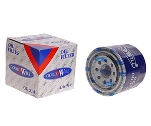 Изображение 1, OG514 Фильтр масляный HYUNDAI Getz KIA Rio, Spectra, Carens, Clarus, Shuma GOODWILL