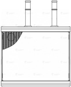 Изображение 3, LRh1412 Радиатор отопителя NISSAN Wingroad (99-) LUZAR