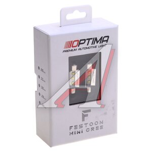 Изображение 3, OP-F-CAN-36 Лампа светодиодная 12V C5W SV8.5-8 39мм бокс (2шт.) OPTIMA