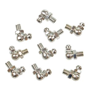 Изображение 1, RF-GN-01-90-6MM Пресс-масленка 6мм угловая (90град.),  10шт. ROCKFORCE