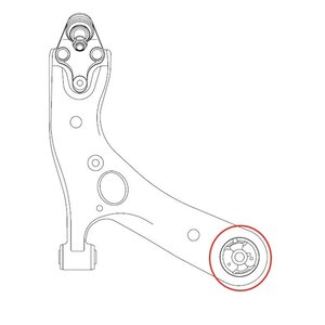 Изображение 8, GV0590 Сайлентблок ЛАДА Vesta рычага передней подвески задний CTR