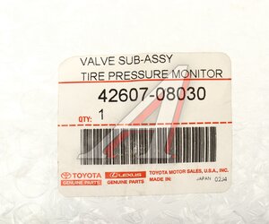 Изображение 4, 42607-08030 Датчик давления в шине TOYOTA OE
