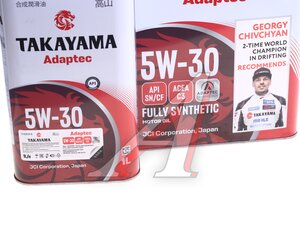Изображение 4, 102040 Масло моторное TAKAYAMA Adaptec C3 5W30 синт.4+1л