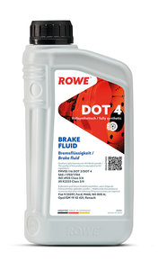 Изображение 1, 25101-0010-99 Жидкость тормозная DOT-4 1л HIGHTEC BRAKE FLUID ROWE