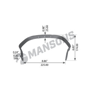 Изображение 1, 900.030 Пружина VOLVO колодок задних стяжная MANSONS