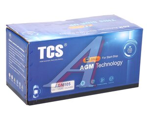 Изображение 4, 6СТ105(0) TCSAGM105 Аккумулятор TCS AGM 105А/ч обратная полярность