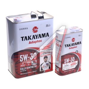 Изображение 1, 102040 Масло моторное TAKAYAMA Adaptec C3 5W30 синт.4+1л