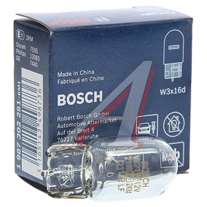 Изображение 3, 1987302251 Лампа 12V W21W W3х16d Pure Light BOSCH