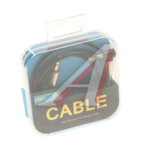 Изображение 2, RH-WT62 Кабель jack 3.5 0.9м AUX черный в оплетке угловой