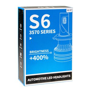 Изображение 4, MIS-K40-H7 Лампа светодиодная 12/24V H7 S6 48W 6000К 3800Лм с кулером (2шт.) LED Chip 3570 MISTAR