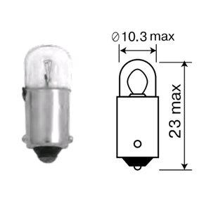 Изображение 2, 62402 Лампа 24V T2W BA9s МАЯК