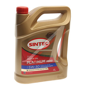 Изображение 1, 600149 Масло моторное Platinum 7000 C3/SP 5W30 синт.4л SINTEC