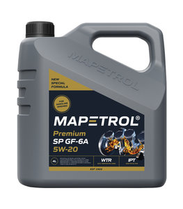 Изображение 1, MAP0016 Масло моторное PREMIUM SP GF-6A 5W20 синт.4л MAPETROL