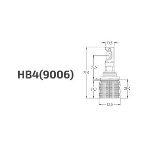 Изображение 7, LANB4K6 Лампа светодиодная 12V HB4 P22d бокс (2шт.) MTF