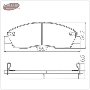 Изображение 5, LV1628R Колодки тормозные ГАЗель Next-C41R92 задние дисковые (4шт.) LAVS