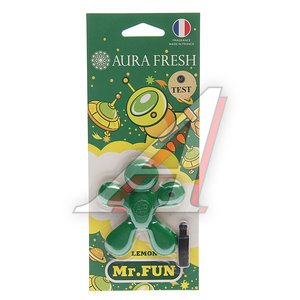 Изображение 1, 23179 Ароматизатор на дефлектор полимерный (lemon) 23г Mr.Fun AURA FRESH