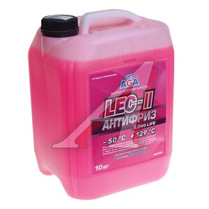 Изображение 1, AGA320LL Антифриз розовый -50C 10кг Antifreeze LEC-II AGA