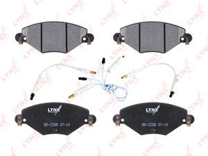 Изображение 2, BD2208 Колодки тормозные CITROEN C5 (01-05) передние (4шт.) LYNX