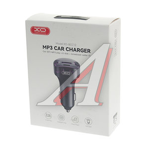 Изображение 3, BCC12 black Устройство зарядное в прикуриватель с трансмиттером (bluetooth, hands free) черное XO