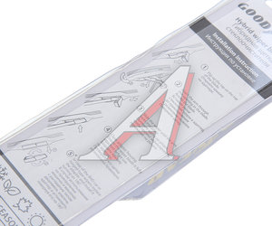 Изображение 3, GY000518 Щетка стеклоочистителя 450мм гибридная Hybrid GOODYEAR