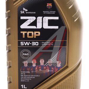 Изображение 3, 132681 Масло моторное ZIC TOP SL/CF/A3/B4 5W30 синт.1л ZIC