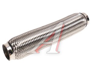 Изображение 1, VTL45320 IL Гофра глушителя 45x320 трехслойная interlock нержавеющая сталь МЗГС