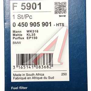 Изображение 5, 0450905901 Фильтр топливный BMW 3 (E30, E36), 5 (E34), 7 (E32) BOSCH