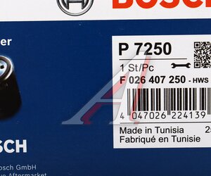 Изображение 5, F026407250 Фильтр масляный PEUGEOT 205, 304, 305 CITROEN C15, LNA, Visa BOSCH