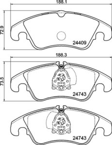 Изображение 2, MDB3177 Колодки тормозные FORD Focus (09-) передние (4шт.) MINTEX