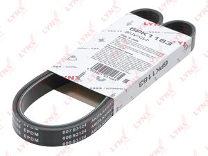 Изображение 1, 6PK1163 Ремень приводной поликлиновой 6PK1163 LYNX