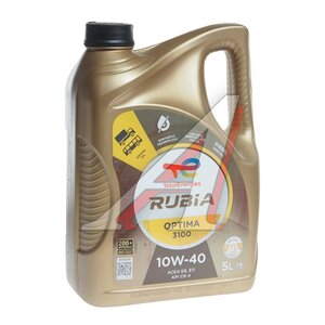 Изображение 1, 228919 Масло дизельное RUBIA OPTIMA 3100 10W40 п/синт.5л TR TOTAL