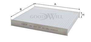 Изображение 3, AG337CF Фильтр воздушный салона УАЗ Патриот угольный GOODWILL