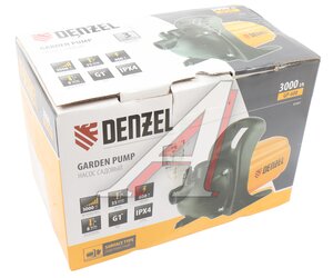 Изображение 9, 97201 Насос поверхностный 600Вт 50л/мин.,  напор-35м,  подача-8м,  пластик DENZEL