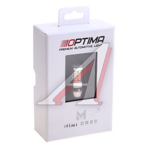 Изображение 3, OP-P21W-CAN-50W Лампа светодиодная 12V P21W 2.7W BA15s бокс (1шт.) OPTIMA