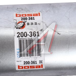 Изображение 4, 200-361 Глушитель RENAULT Symbol (98-08) средняя часть BOSAL