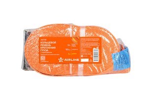 Изображение 1, AST59 Стяжка крепления груза 10т 6м-50мм кольцевая с храповиком AIRLINE