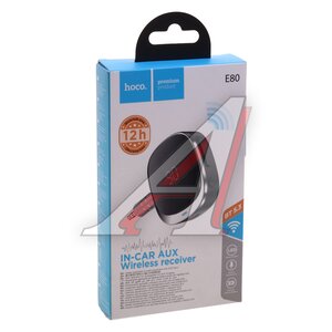 Изображение 3, E80 black Адаптер Bluetooth автомобильный черный HOCO