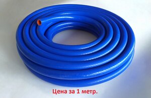 Изображение 1, ID-32 Шланг d=32мм силиконовый усиленный синий оранж вставка 1м TECHNIK