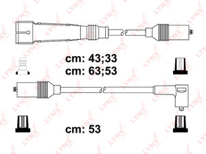 Изображение 1, SPC8022 Провод высоковольтный VW Golf (88-97) комплект LYNX