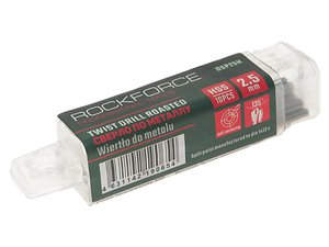 Изображение 2, RF-DSP25H Сверло по металлу 2.5мм HSS Cobalt (10шт.) ROCKFORCE