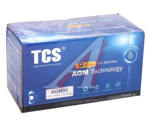 Аккумулятор TCS AGM 95А/ч обратная полярность, TCSAGM95,
                                                          фото 4 Изображение 4, 6СТ95(0) TCSAGM95 Аккумулятор TCS AGM 95А/ч обратная полярность