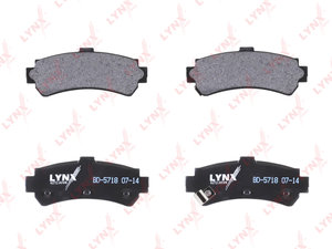 Изображение 1, BD5718 Колодки тормозные NISSAN Almera (95-00) задние (4шт.) LYNX