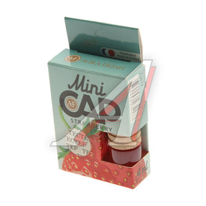 Изображение 2, 23417 Ароматизатор подвесной жидкостный (strawberry) 4мл Mini CAP AURA FRESH