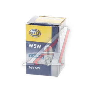 Изображение 2, 8GP003594251 Лампа 24V W5W T10W W2.1х9.5d HELLA