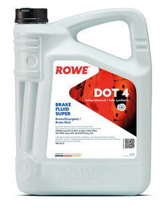 Изображение 1, 25102-0050-99 Жидкость тормозная DOT-4 5л HIGHTEC BRAKE FLUID SUPER ROWE