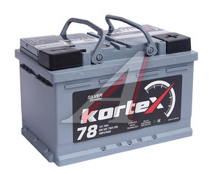 Изображение 1, 6СТ78(0) SMF578402 Аккумулятор KORTEX SILVER Dynamic 78А/ч обратная полярность,  низкий