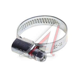 Изображение 1, KR-H54727 Хомут ленточный 020-032мм (9мм) червячный W1 KORUDA