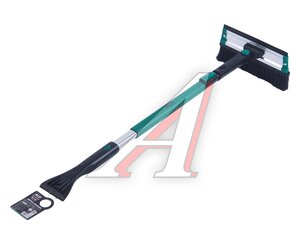 Изображение 2, A85365S Щетка со скребком телескопическая 89-126см поворотная черно-бирюзовая AVS