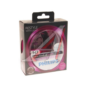 Изображение 2, 12972CVPPS2 Лампа 12V H7 55W PX26d +60% бокс (2шт.) Color Vision Purple PHILIPS