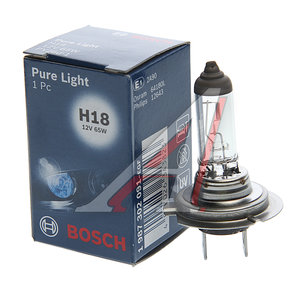 Изображение 1, 1987302091 Лампа 12V H18 65W PY26d-1 Pure Light BOSCH